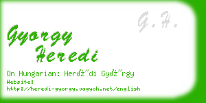 gyorgy heredi business card